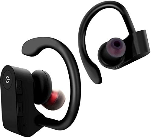 Bluetooth Headphones Bluetooth 5.0 Wireless Earbuds, IPX5 Waterproof Wireless Sport Earphones w/CVC 6.0 Noise Cancelling Mic, Ergonomic Ear Hooks for Running Workout,for Workout,iPhone,iPad,Samsung