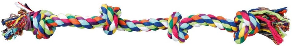 Trixie Denta Fun Cotton Mix Playing Rope for Dog 54 cm, Multicolor