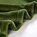 MERRYLIFE Green Throw Blanket Decorative Ultra-Plush | Soft Colorful Couch Chair Travel Blanket Throw | (50