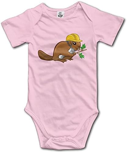 Beaver Animal Short Sleeve Baby Girl Clothes One-Piece Bodysuit Jumpsuit Unisex