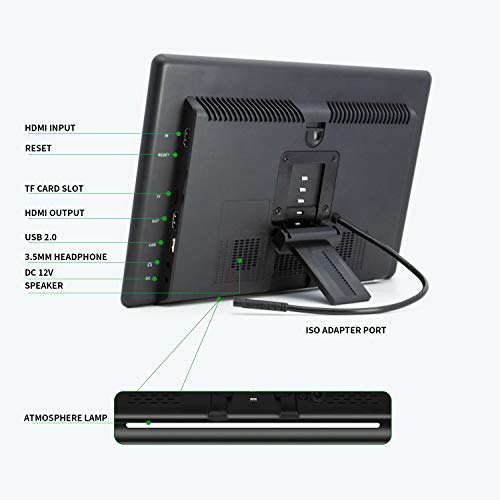 DDAUTO 12.4" Android 10 Car Headrest Video Player with 2.4G/5G WiFi TV