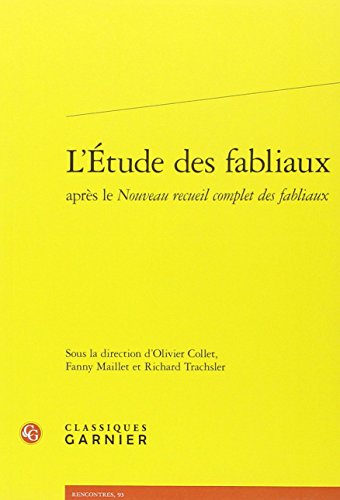 L' étude des fabliaux après le 