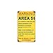 Area 51 Vintaged Metal Sign