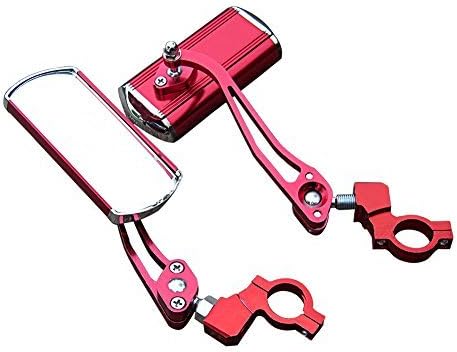 Bikelee Mountain Bicycle Road Bike Motor Scooter Rear View Glasses Back Mirror (Red)