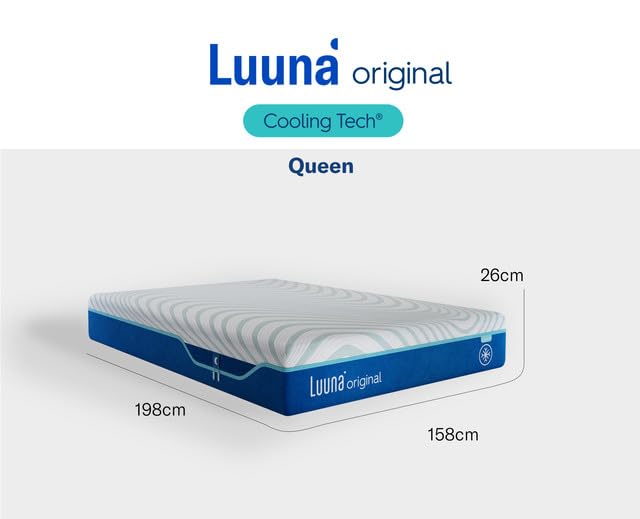Colchão Queen Luuna Original Cooling Firme 26cm, 4 camadas, 10 Anos gar