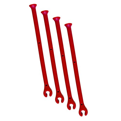 FTXJ Adjust Silicone Wine Glass Dishwasher Goblet Holder Safer Stemware Saver (Red)