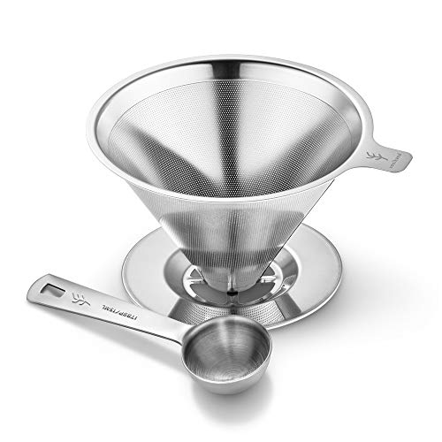 Soulhand Stainless Steel Coffee Filter,Pour Over Coffee Drip Cup Paperless Reusable Single Layer C Soulhand Stainless Steel Coffee Filter,Pour Over Coffee Drip Cup Paperless Reusable Single Layer C