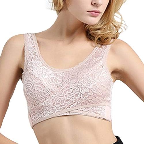 Weison Front Cross Side Buckle Wireless Lace Bra 2019