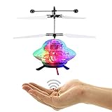 Hilai 1pc Hand Flying UFO Ball Mini Induction Suspension RC Aircraft Flying Toy Ball Novetly Design Hand Suspension Helicopter Ball Party Favors Supplies for Children