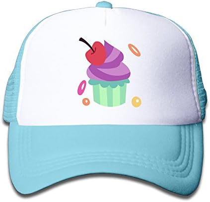 Cake Cherry Children's SkyBlue Funny Sprots Adjustable Baseball Cap For Girls