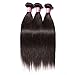 YIROO 7A Brazilian Virgin Straight Hair Weave 1 Bundle 100% Unprocessed Brazilian Virgin Human Hair Weave Extensions Natural Color 95-100g/pc