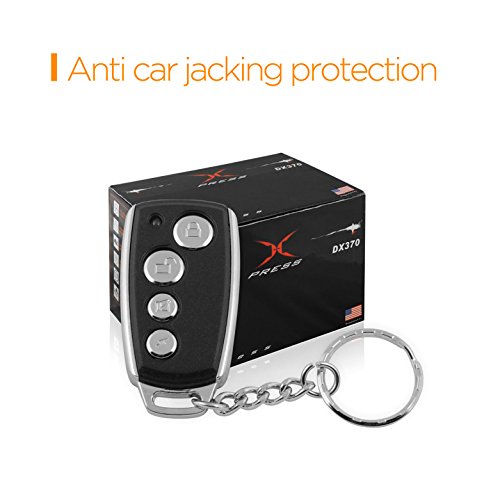 XO Vision DX382 Universal Car Alarm System with Two 4-Button Remotes