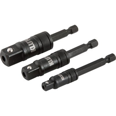 - Klutch 3in. Impact Grade Locking Socket Adapter Set - 3-Pc.