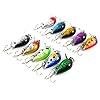 Aorace-10pcslot-Mini-Fishing-Lures-10-Colors-Fishing-Bait-26cm16g-Fishing-Tackle-10-High-Carbon-Steel-Treble-Hook