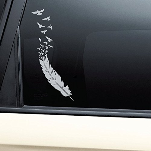 Birds of a Feather Vinyl Decal Laptop Car Truck Bumper Window Sticker - Gray