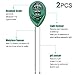 KINCREA JP01 3 in 1 Soil Moisture Meter, Light and PH Acidity Tester, 2 pcs, Greenthumb 1