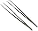 SE Stainless Steel 12-Inch Tweezers Set (2 PC.) - Straight and Angled Tips, Fine Point, Ideal for Crafts, Jewelry, Watch Repair - TW2-403