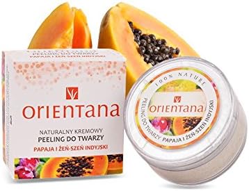 Natural Cream Face Scrub PAPAYA & INDIAN GINSENG - 50 g