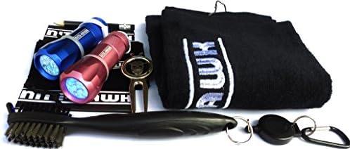 NITE-HAWK Golfer-Gift Set: Including 2 original ball retrievers, divot tool, golf brush golf towel, 5 scorecards with pencil