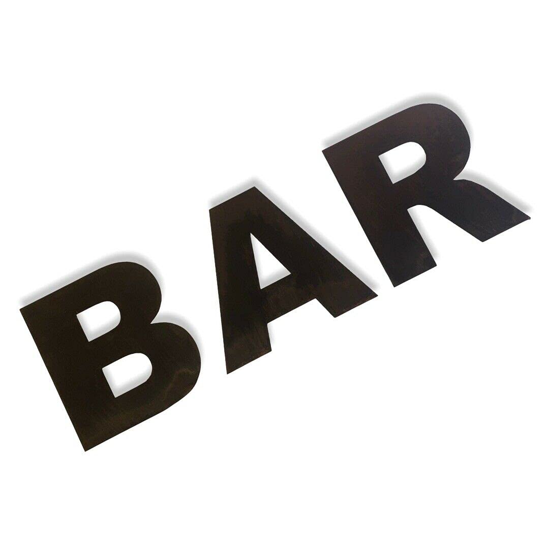 Rustic Garden Or Home Bar Sign, Rusty Metal Letters, Home Bar Decor, Garden Decoration, Rustic Lettering, Gifts, Accessories