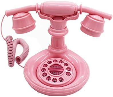FACAIG The princess telephone retro pink cartoon ancient ABS button fixed budget at the hotel telephone welcome