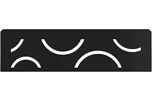 Schluter Rectangular Shelf for Prefabricated Kerdi Board SN/-SNLT Niches - 4mm Thick, Curve Design, Aluminum Material, Matte Black Finish - SNS1D6MGS