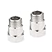 Aupoko Straight O2 Oxygen Sensor Spacers, Oxygen O2 Check Engine Light CEL Fix Isolator, Universal Thread M18 x 1.5mm, Made by Premium Stainless Steel, 32mm (1-1/4Inch) Extension, 2 Packs