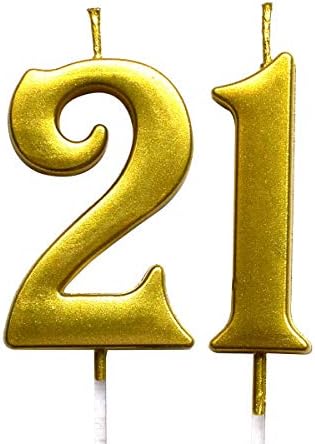 21 Cake Topper Candles Party Decoration 