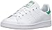 adidas Originals Stan Smith Sneaker, White/White/Green, 5 US Unisex Big Kid