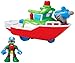 Teenage Mutant Ninja Turtles Pre-Cool Half Shell Heroes Fire Boat with Captain Raphael Bathtub Vehicles and Figure