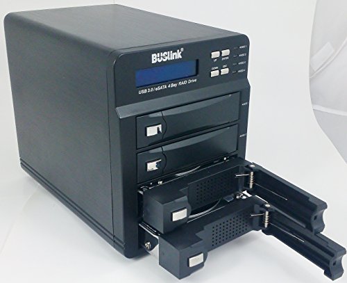 Buslink 8TB 4 bay RAID Mode Selectable USB 3.0/eSATA External Desktop SSD Drive