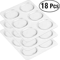 Eison 18Pieces Eison Drum Damper Gel Pads Silicone Drum Dampeners Drum Silencers for Drums Tone Control- Clear