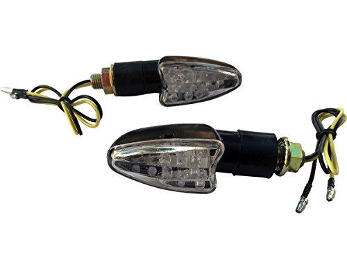 2 x Black LED Turn Signal lights Blinkers For 2001 Buell Blast P3