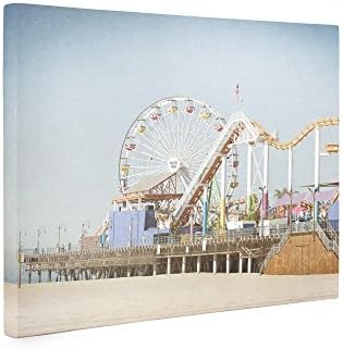 Large Format Print, Canvas or Unframed, Santa Monica Wall Art, California Coastal Beach Landscape Decor, Santa Monica Pier'
