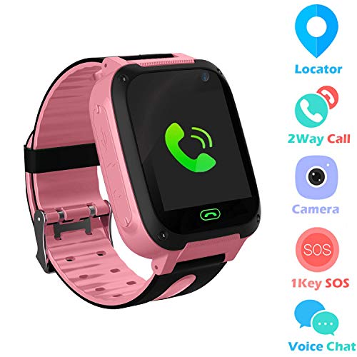 Kids Smart Watch Phone smartwatches for Children with LBS Tracker sim Card Anti-Lost sos Call Boys and Girls Birthday Compatible Android iOS Touch Screen Voice Chat Remote Camera - Thumbnail 7