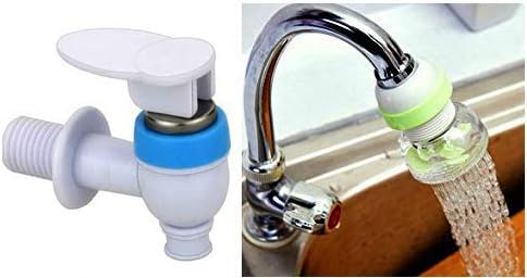 ARSDEWY Tap Sprinkler Shower or Water Dispenser Polythene Tap Compatible for Most of Water Jar Filter (Pack of 2)
