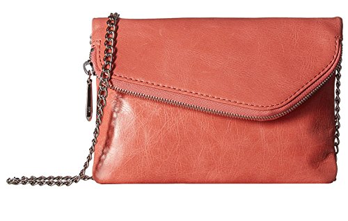 Hobo Womens Leather Daria Crossbody Handbag (Coral)