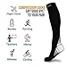 TeBo Compression Socks - for Athletic Running / Flight Travel S/M Black