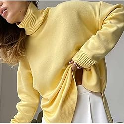 Women's Oversized Turtleneck Sweater Long Sleeve