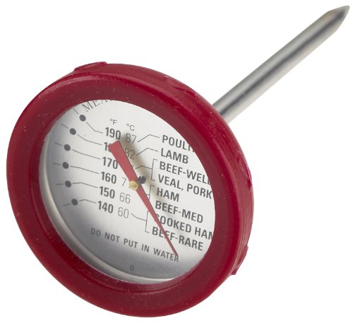 GrillPro 11391 Stainless Steel Thermometer with Bezel