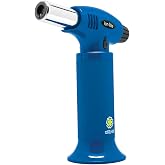 Whip-It! Ion Lite Torch, All Blue. Butane Torch Lighter, Refillable Cooking Torch with Adjustable Flame, Safety Lock for Soldering, Kitchen, Welding