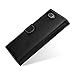 TETDED Premium Leather Case for BlackBerry KEY2 LE, Gerzat, Book Type (Nappa Black)