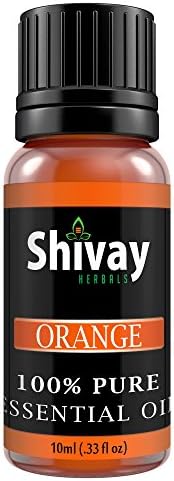 Shivay Herbals Aromatherapy Top Essential Oils 100% Pure &amp; Therapeutic Grade 10ml (Orange)