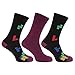 Mens Organic Bamboo Socks With Tetris Design (Pack Of 3)