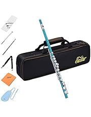 Eastar Flauto a 16 chiavi in Nickel con Fori chiusi Strumento a Fiato con Custodia solida,Guanti e Panno di pulizia