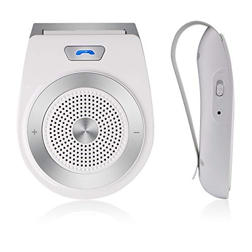 Bluetooth Speakers for Car Hands-Free Speakerphone Bluetooth 4.1 Wireless Car Kit Stereo Music Receiver for Safely Driving with Siri Google Assistant Voice Command