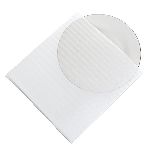 Foam Wrap Cup Pouches 7 3/8" x 7 1/2" (60 Count), Cushion Pouches to Protect Dishes, Glasses, Porcelain & Fragile Items, Packing Supplies for Moving by California Basics