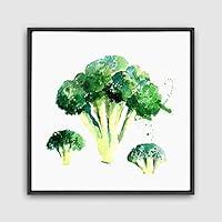 Framed Canvas Wall Art Vegetables Theme Design Canvas Prints Home Artwork Decoration for Living Room,Bedroom - 16x16 inches