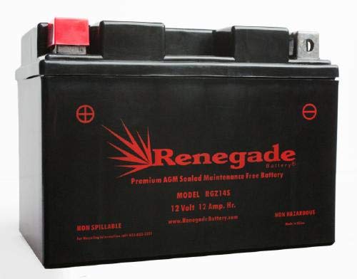 Motorcycle Battery; RGZ14S 300 CCA's; for Honda (2017) CB1100 EX / (2009, 2010, 2011) NSA700 DN-01 /