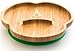 Bamboo Baby Divider Plate with Suction - Kids and Toddler Suction Cup Plate for Babies, Non-toxic All-Natural Bamboo Baby Food Plate Stays Cool to the Touch for Baby-Led Weaning (Green)